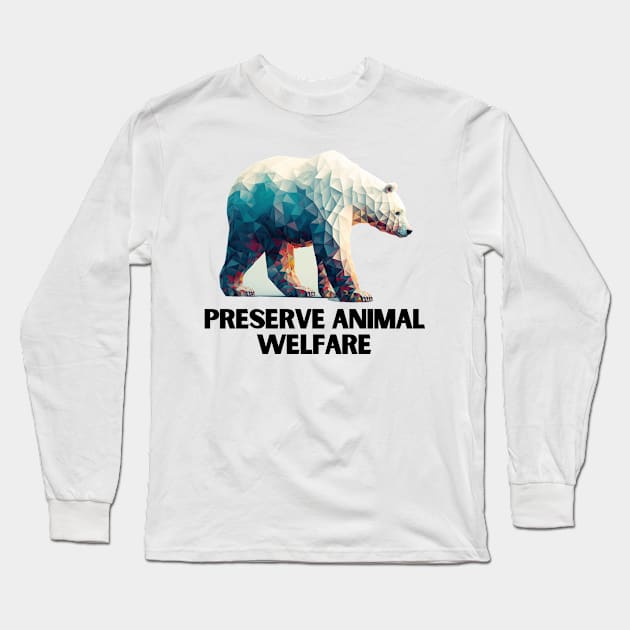 Preserve animal welfare Long Sleeve T-Shirt by Simply Print